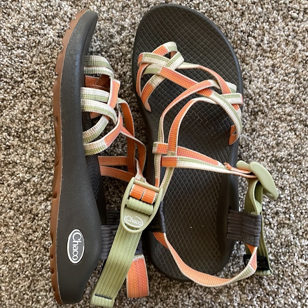 Chaco Size 7, Multi-Colored Sandals. - image 3